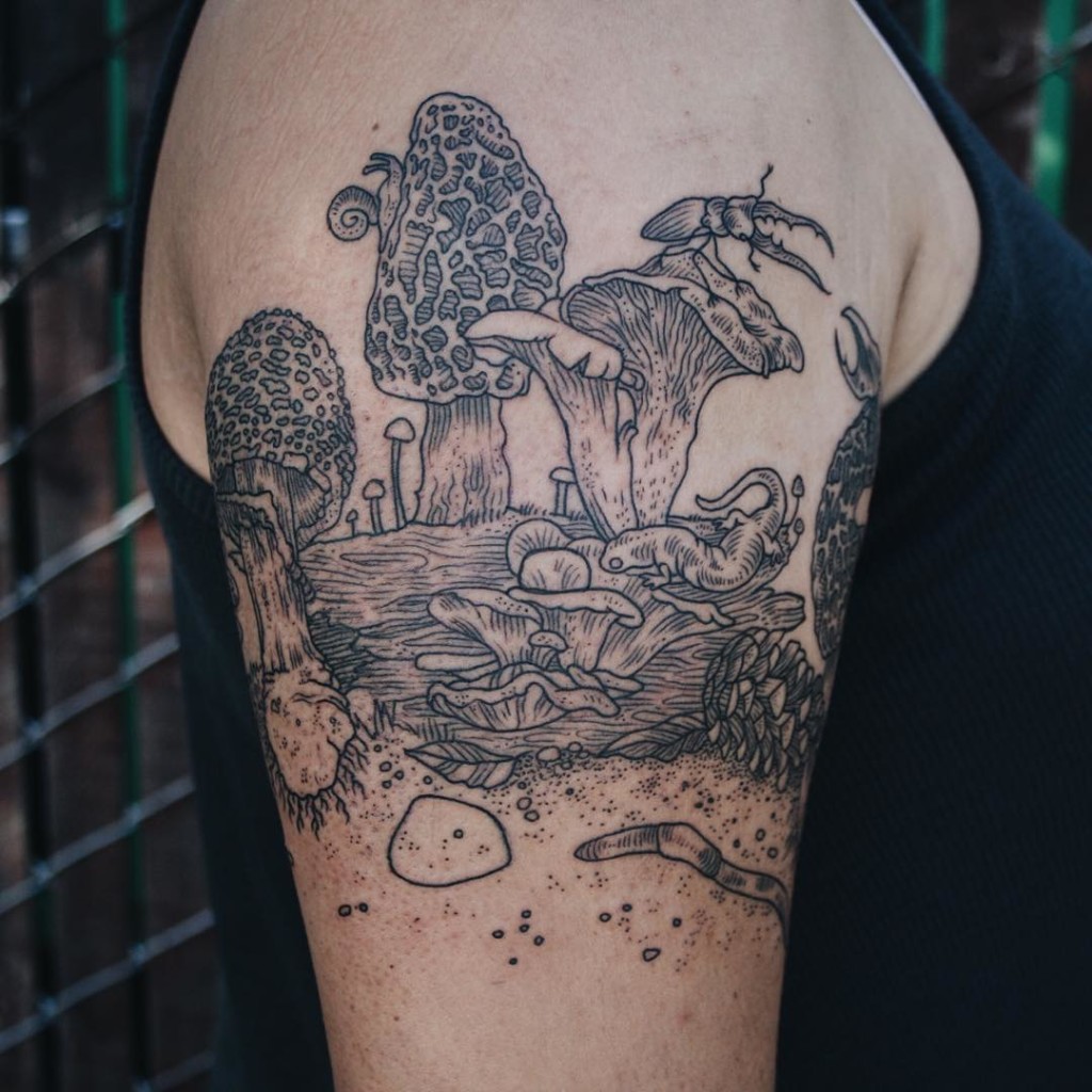 Beauty naturalistic tattoos ideas