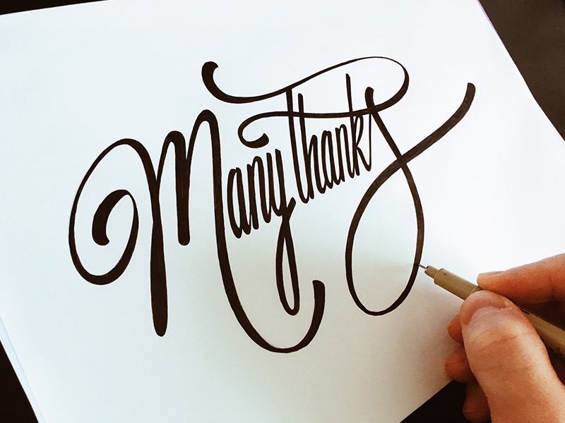 Fancy Hand Lettering design