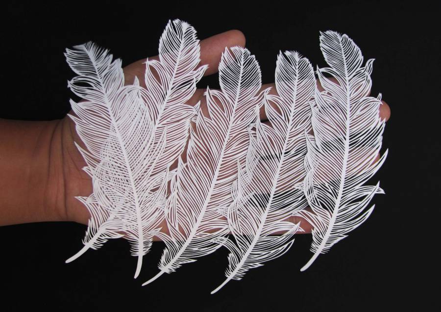 Incredible Paper Cut Art from One Sheet of Paper