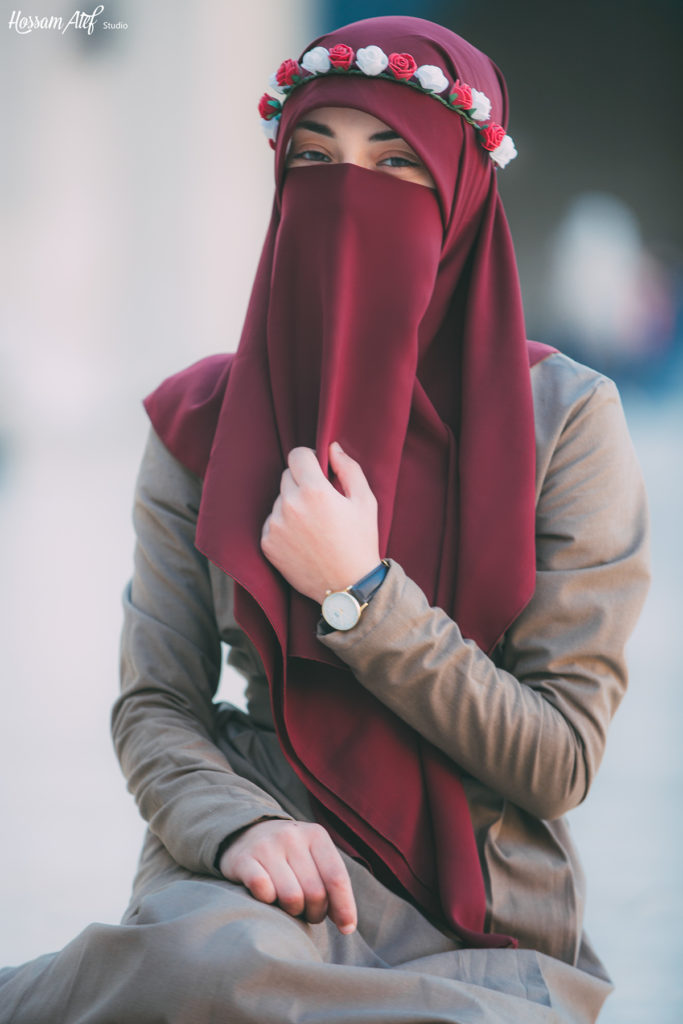 Beautiful Fashion Muslim Girl in Niqab