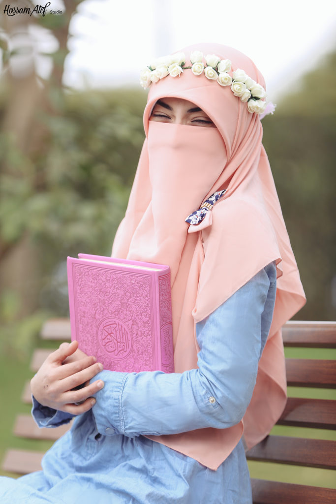 Beautiful portrait Muslim women with Niqab