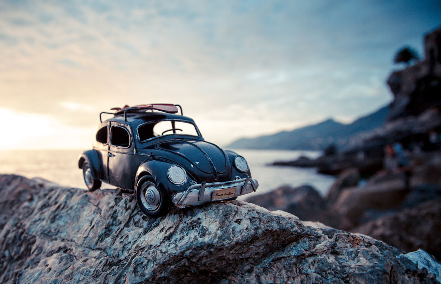 Creative and Beautiful Photography ideas With Little Cars