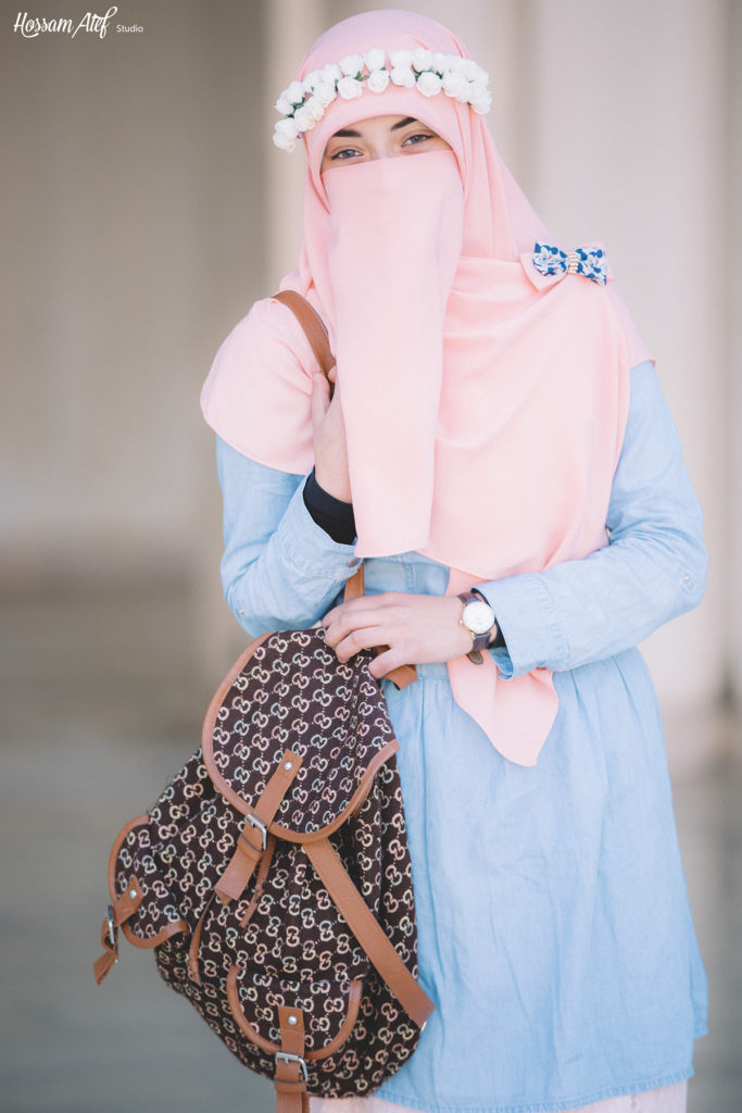 Sweet Photoshoot Muslim Girl in Niqab