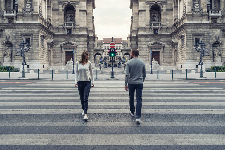 Beauty Symmetrical Pictures of a Couple by Zsolt Hlinka