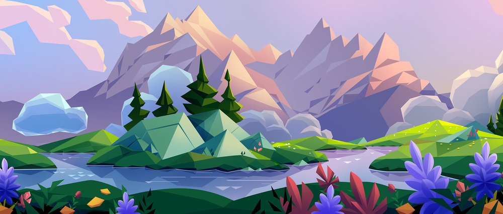 Beauty Landscapes Illustrations By Laura Bifano