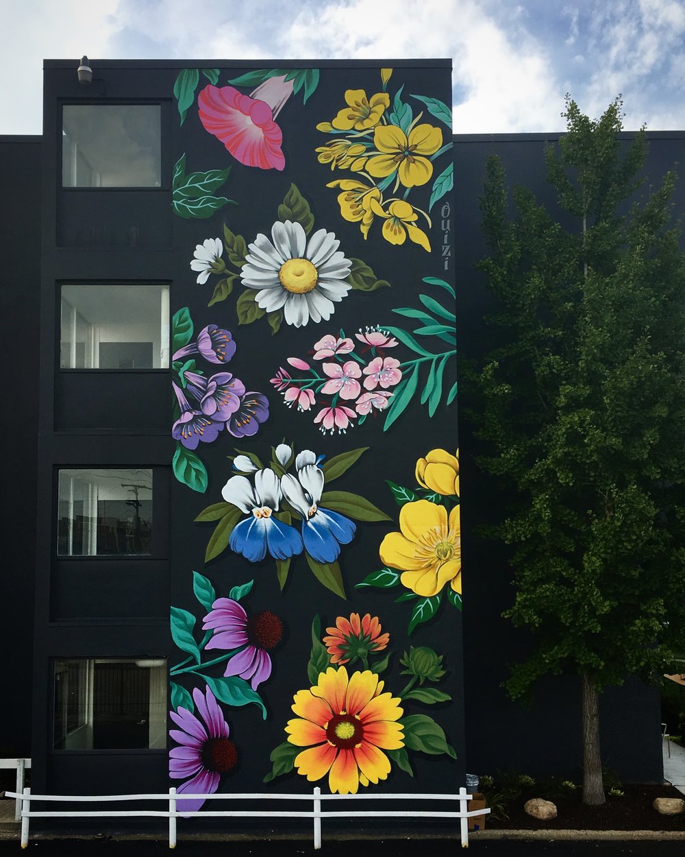 Stunning Huge Murals Floral by Ouizi