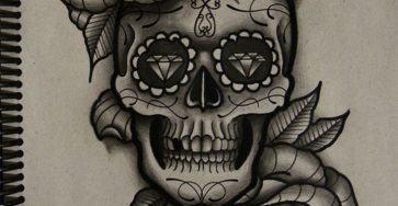 Exploring The Symbolism Of Sugar Skull And Roses Tattoos