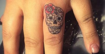 Sugar Skull Finger Tattoo: A Sweet And Stylish Choice