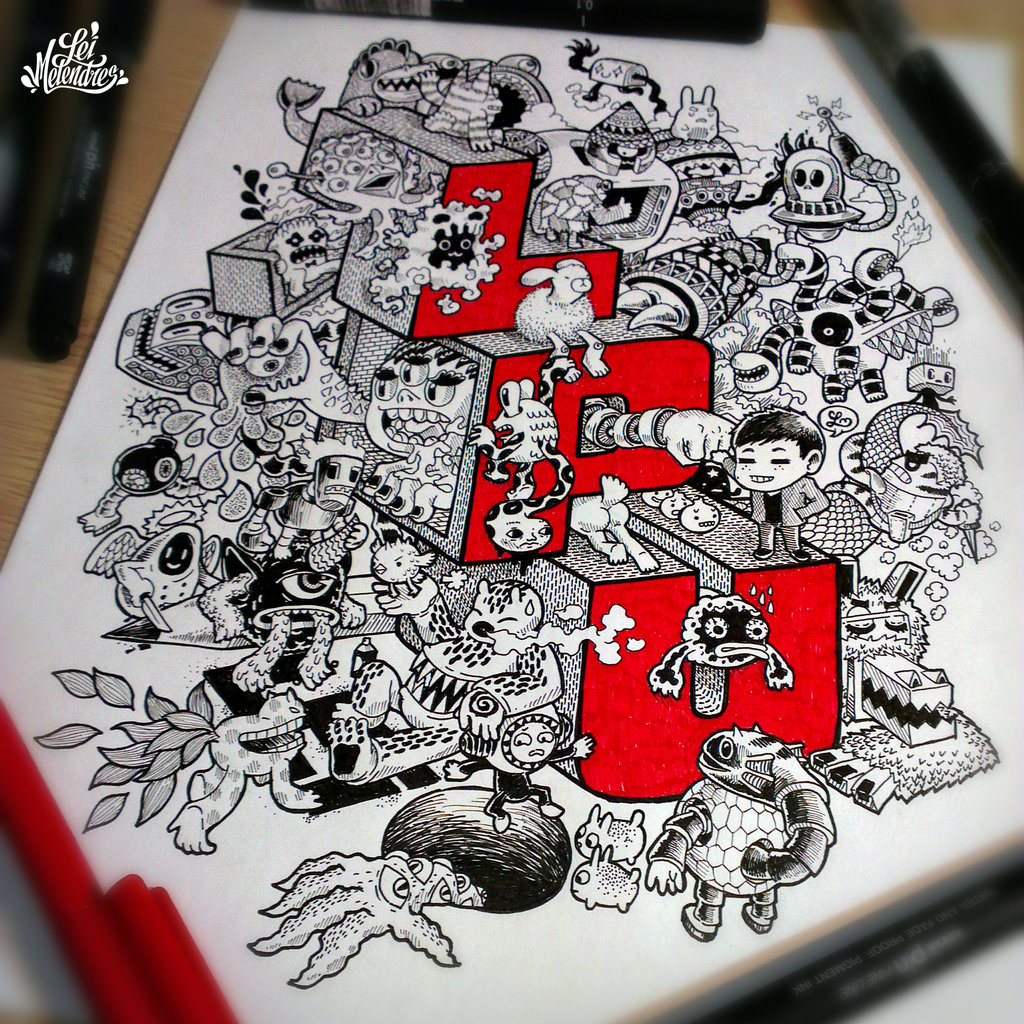 Creative Doodle Art Inspirations By Lei Melandres 99inspiration
