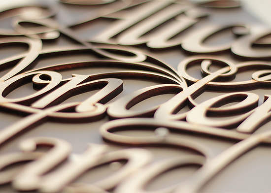 Unique Wood Lettering & Design by Future Marquetry