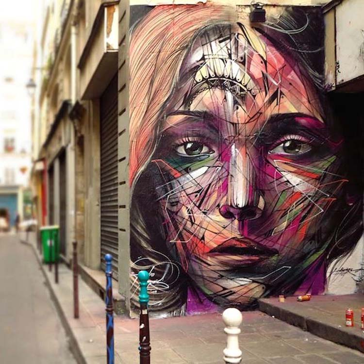 Creative Street Art and Graffiti Designs by-Hopare-in-Paris