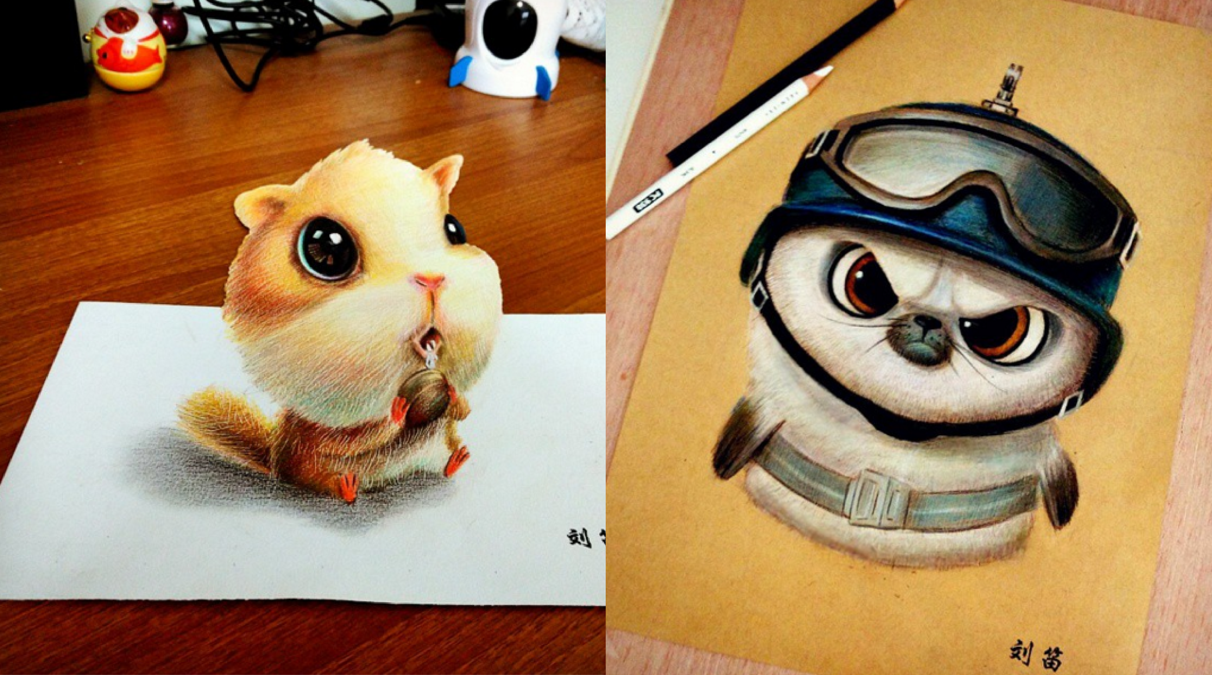 Cute and Funny Drawing Artworks by Chinese Artist oliudio