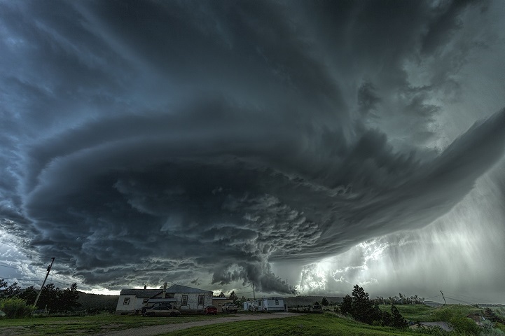 Amazing supercell produces over the town of Blackhawk, South Dakota back on June 1st 2015. Flash flooding would occur near Rapid City. High Resolution Gallery at www.jamessmart.com.au
