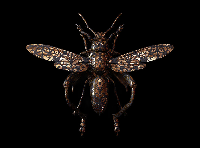 Engraved Entomology: Stunning Digital Illustrations by Billelis