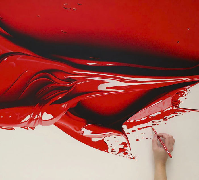 This Is Not What It Looks Like! These Giant Paint Blogs Are Actually Pencil Drawings
