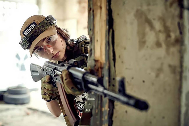 Meet Elena Deligioz, Probably The Most Beautiful Female Cosplay Soldier In The World